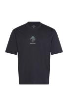 T-Shirt Tops T-shirts Short-sleeved Navy Armani Exchange