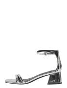 Onlaylin-5 Pu Strappy Heeled Sandal Korolliset Sandaalit Silver ONLY