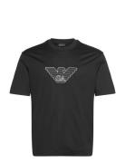 T-Shirt Tops T-shirts Short-sleeved Black Emporio Armani