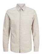 Jjebreeze Linen Blend Shirt Ls Sn Jnr Tops Shirts Long-sleeved Shirts ...