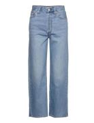 Ribcage Straight Ankle In The Middle Bottoms Jeans Wide Blue Levi's®