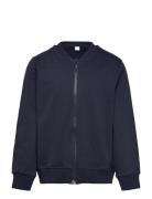 Jacket With Zipper Tops Sweat-shirts & Hoodies Sweat-shirts Navy Linde...