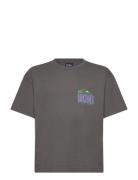 Gh Qs World Force Ss Yth Tops T-shirts Short-sleeved Grey Quiksilver