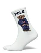 Polo Bear Crew Socks Lingerie Socks Regular Socks White Polo Ralph Lau...