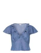 Mylene Blouse Vacation Mode 2 Tops Blouses Short-sleeved Blue Levi's®