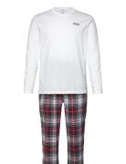 Flannel-Sle-Set Pyjama White Polo Ralph Lauren