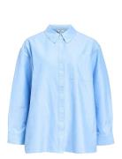 Objzane Lo L/S Shirt Cc2 Ss Tops Shirts Long-sleeved Blue Object