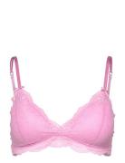 Bra Bralette Valerie Lace Lingerie Bras & Tops Soft Bras Bralette Pink...