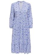 Onlmilana 7/8 Dress Wvn Noos Polvipituinen Mekko Blue ONLY