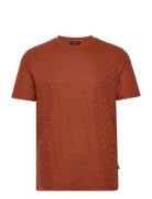 H-Thompson 80 Tops T-shirts Short-sleeved Orange BOSS