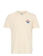 Bhranlyn Tee Tops T-shirts Short-sleeved Cream Blend