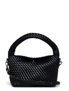 Twist Braided Soft Structure Bags Top Handle Bags Black HVISK