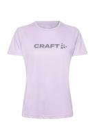 Core Essence Logo Tee W Sport T-shirts & Tops Short-sleeved Purple Cra...