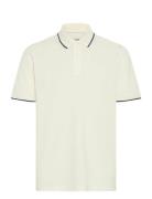 Bhedin Polo Tops Polos Short-sleeved Cream Blend