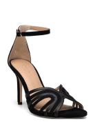 Allie Suede & Leather Multistrap Sandal Korolliset Sandaalit Black Lau...