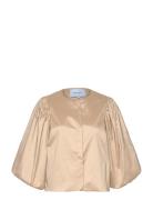 Mskristane Jacket Tops Blouses Short-sleeved Gold Minus