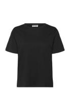 Standard T-Shirt Tops T-shirts & Tops Short-sleeved Black Weekday