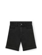 Knit Denim Bermuda Shorts Bottoms Shorts Black Boboli