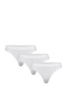 Seamless Thong 3-Pack Stringit Alusvaatteet White Weekday