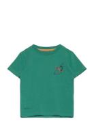 Tnstnewel S_S Tee Tops T-shirts Short-sleeved Green The New