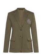 Bullion Stretch-Cotton Jacquard Blazer Blazers Single Breasted Blazers...