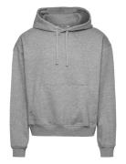 Boxy Heavyweight Hoodie Tops Sweat-shirts & Hoodies Hoodies Grey Weekd...