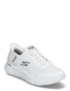 Mens Go Walk Flex Hands Up Matalavartiset Sneakerit Tennarit White Ske...