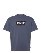 Vintage Bw Graphic Tee Blues Tops T-shirts Short-sleeved Navy Levi's®