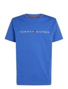 Ss Tee Tops T-shirts Short-sleeved Blue Tommy Hilfiger