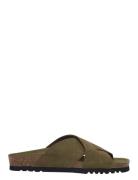 Sl Vivian Suede Khaki Matalapohjaiset Sandaalit Khaki Green Scholl