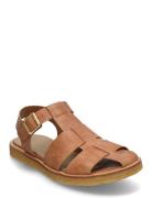 Sandals - Flat - Closed Toe - Op Matalapohjaiset Sandaalit Brown ANGUL...