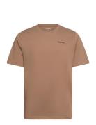 Regular Short Sleeve Heavy Single J Tops T-shirts Short-sleeved Brown ...