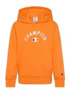 Hooded Sweatshirt Tops Sweat-shirts & Hoodies Hoodies Orange Champion