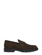 Jfwdax Suede Loafer Loaferit Matalat Kengät Brown Jack & J S