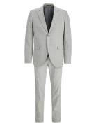 Jprriviera Linen Suit Slim Fit Puku Grey Jack & J S