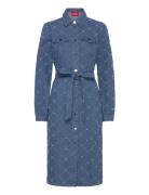 Selenacras Dress Polvipituinen Mekko Blue Cras
