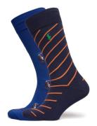 Allover Pony & Striped Sock 2-Pack Sukat Multi/patterned Polo Ralph La...