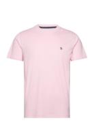 S/S Embroidered Logo Tops T-shirts Short-sleeved Pink Original Penguin