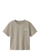 Nmmfredery Ss Nreg Top Pb Tops T-shirts Short-sleeved Brown Name It