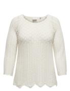 Carnola Life 3/4 Pullover Knt Noos Tops Knitwear Jumpers Beige ONLY Ca...