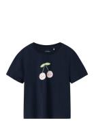 Nmfvilinse Ss Nreg Short Top Tops T-shirts Short-sleeved Navy Name It