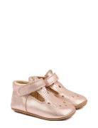 Beginners™ Ballerina T-Bar Aamutossut Sisäkengät Pink Pom Pom