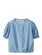 Nmfvelma Ss Short Top Tops T-shirts Short-sleeved Blue Name It