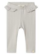 Nbffleura Slim Legging Lil Bottoms Leggings Grey Lil'Atelier