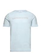 Tee With Hd Lindbergh Flag Tops T-shirts Short-sleeved Blue Lindbergh