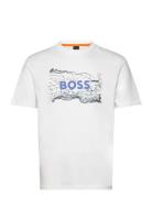 Te_Logospace Tops T-shirts Short-sleeved White BOSS