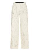 Crinkled Suit Pants - Petra Fit Bottoms Trousers Wide Leg Cream Coster...