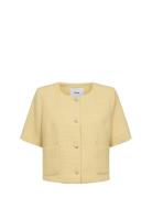 Nuindia Ss Blazer Blazers Single Breasted Blazers Yellow Nümph