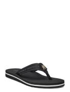 Hilfiger Webbing Beach Sandal Flipflopit Rantasandaalit Sandaalit Blac...