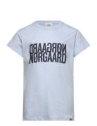Single Organic Tuvina Tee Tops T-shirts Short-sleeved Blue Mads Nørgaa...